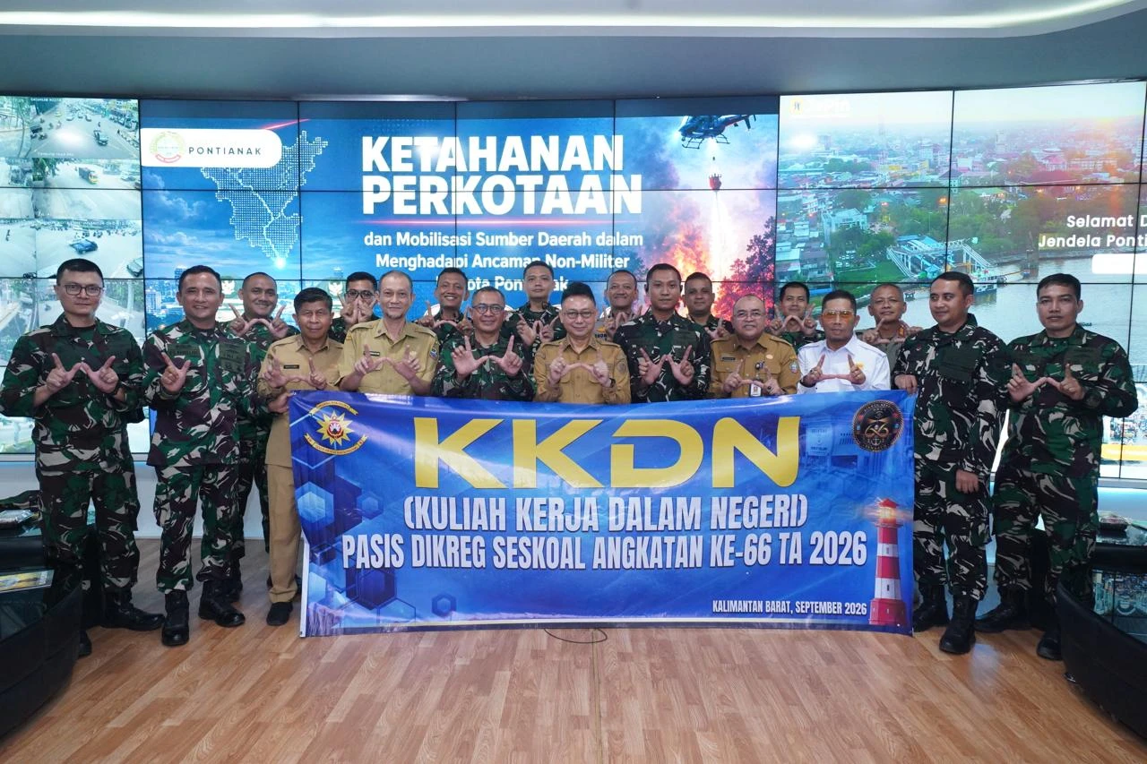 Perwira Dikreg Seskoal Belajar Penanganan Karhutla Pontianak